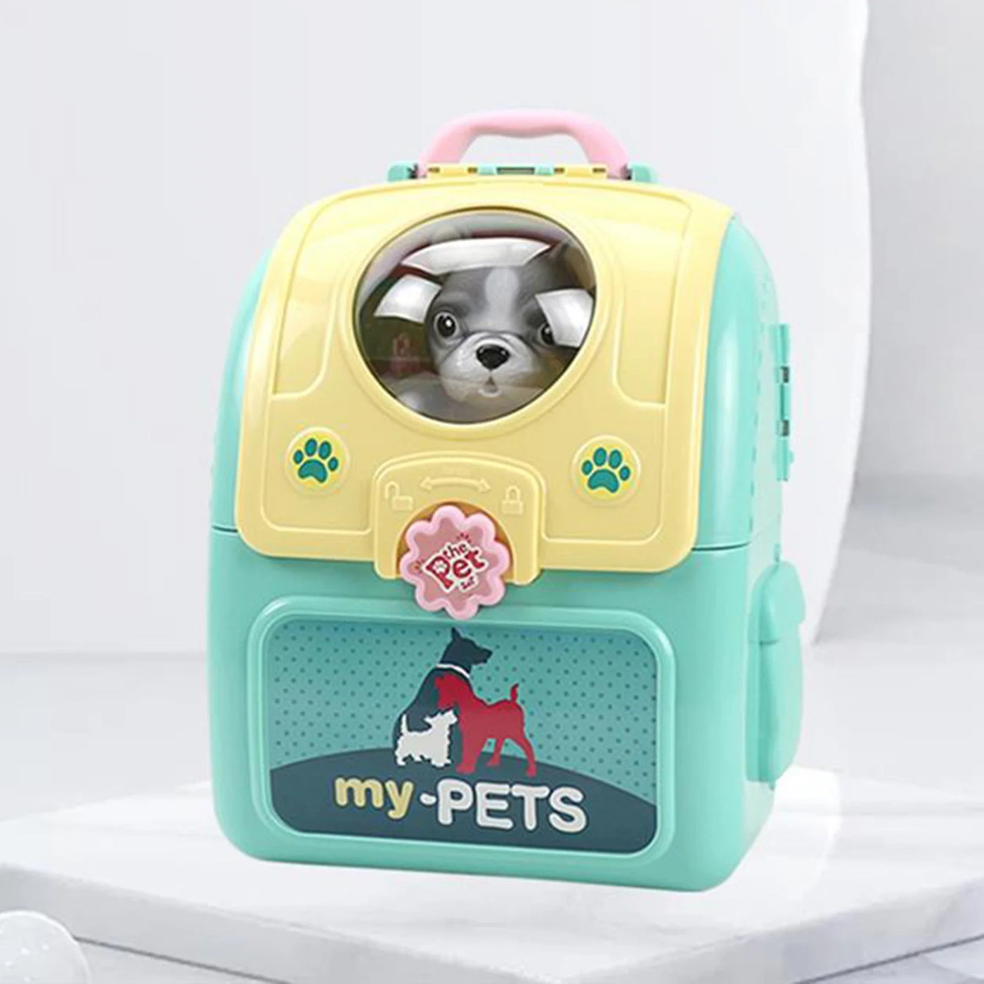 ASDS-Animals Cartoon Pet Toys Realistic Pet Vet Backpack