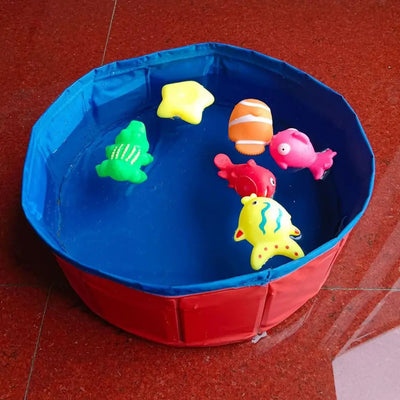 Collapsible Pet Bath Tub – Interactive pool for cats & dogs.