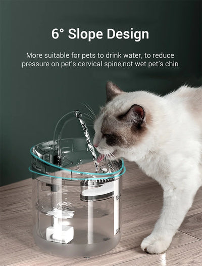 Smart USB Pet Fountain – Filtered, sensor-activated.