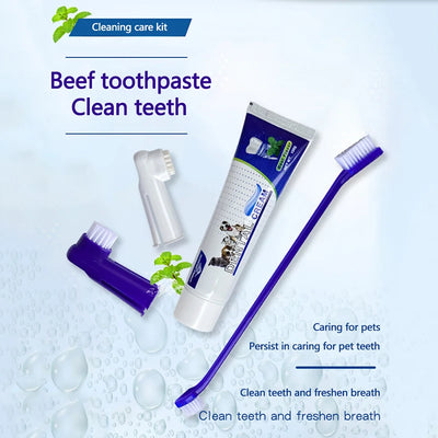 Dog Tartar Control Kit – 4-piece dental care set.