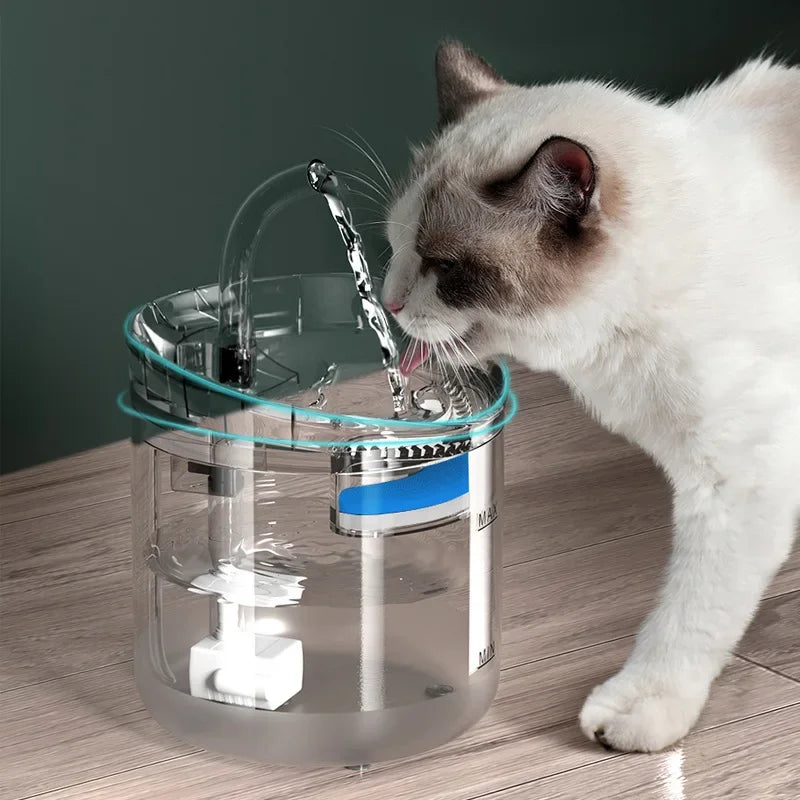 Smart USB Pet Fountain – Filtered, sensor-activated.