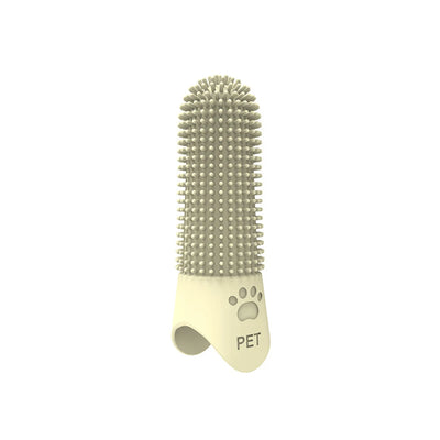 Pet Finger Toothbrush – Silicone tartar remover for cats & dogs.
