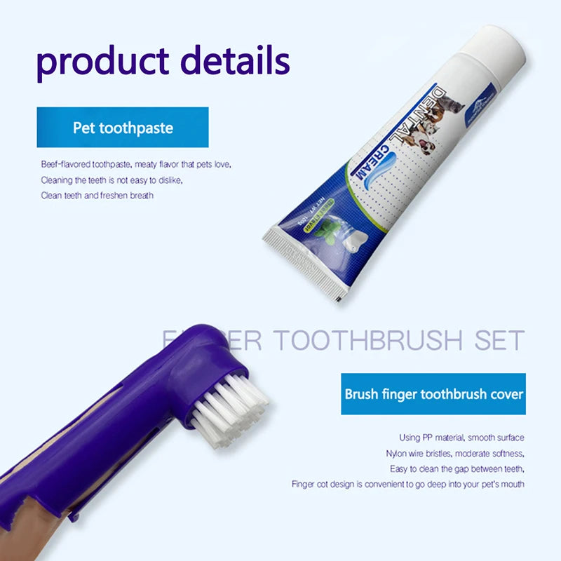 Dog Tartar Control Kit – 4-piece dental care set.