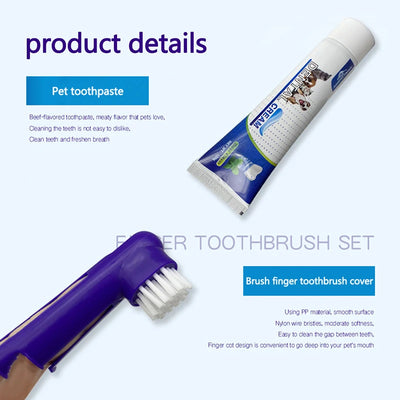 Dog Tartar Control Kit – 4-piece dental care set.