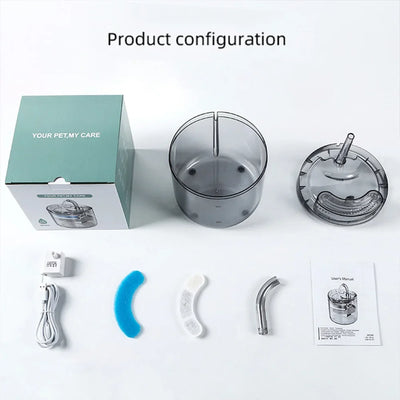 Smart USB Pet Fountain – Filtered, sensor-activated.