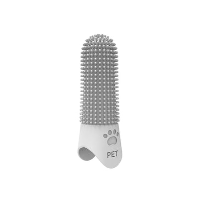 Pet Finger Toothbrush – Silicone tartar remover for cats & dogs.