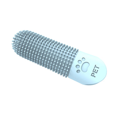 Pet Finger Toothbrush – Silicone tartar remover for cats & dogs.