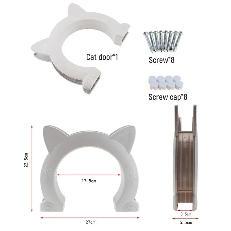 Pet Gate Door – Directional ABS access for cat & dog training.
