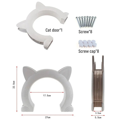 Pet Gate Door – Directional ABS access for cat & dog training.