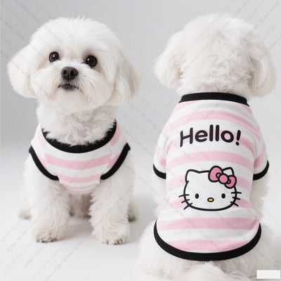 Hello Kitty Dog Summer Set – Breathable vests & tees.