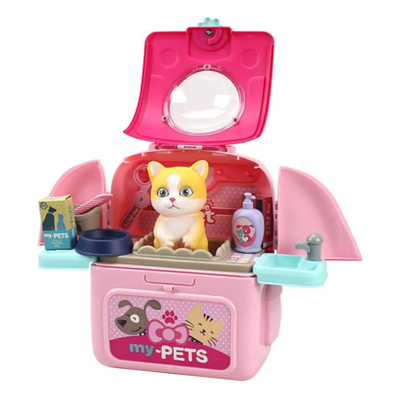 ASDS-Animals Cartoon Pet Toys Realistic Pet Vet Backpack