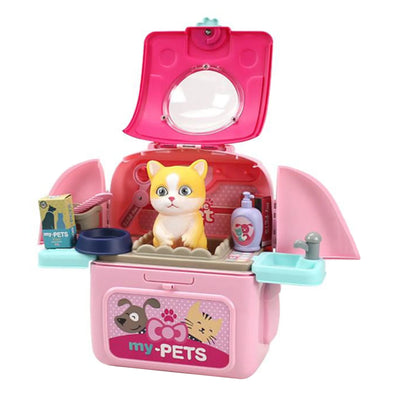 ASDS-Animals Cartoon Pet Toys Realistic Pet Vet Backpack
