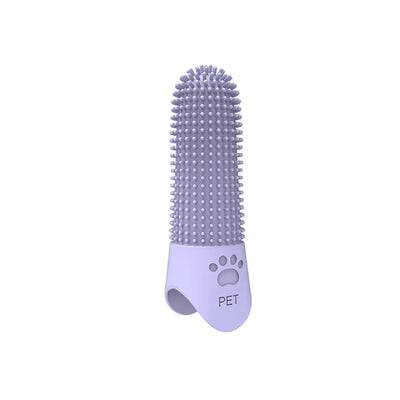 Pet Finger Toothbrush – Silicone tartar remover for cats & dogs.