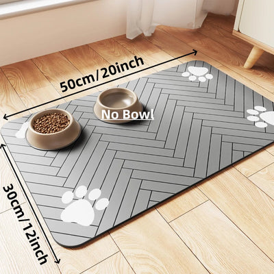Pet Feeding Mat – Absorbent, waterproof, quick-dry.