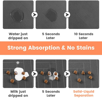 Pet Feeding Mat – Absorbent, waterproof, quick-dry.