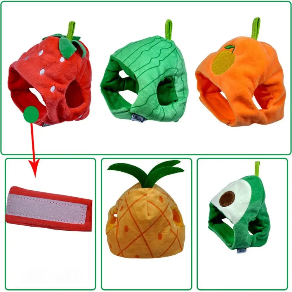 Cute Fruit Pet Hat – Soft, comfy, funny cap for cats & small dogs.