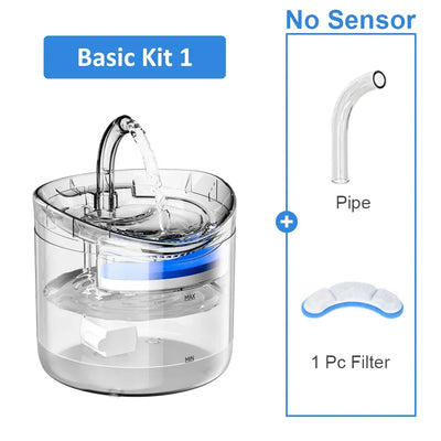 Smart USB Pet Fountain – Filtered, sensor-activated.