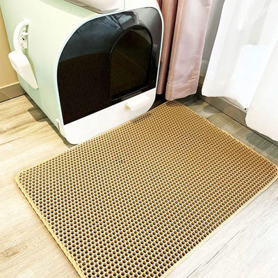 Waterproof Litter Mat – Double-layer trap for clean floors.