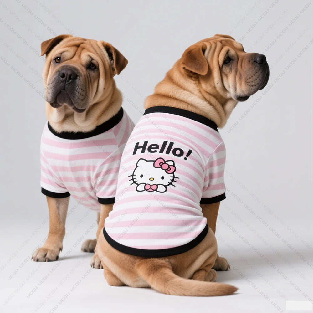 Hello Kitty Dog Summer Set – Breathable vests & tees.