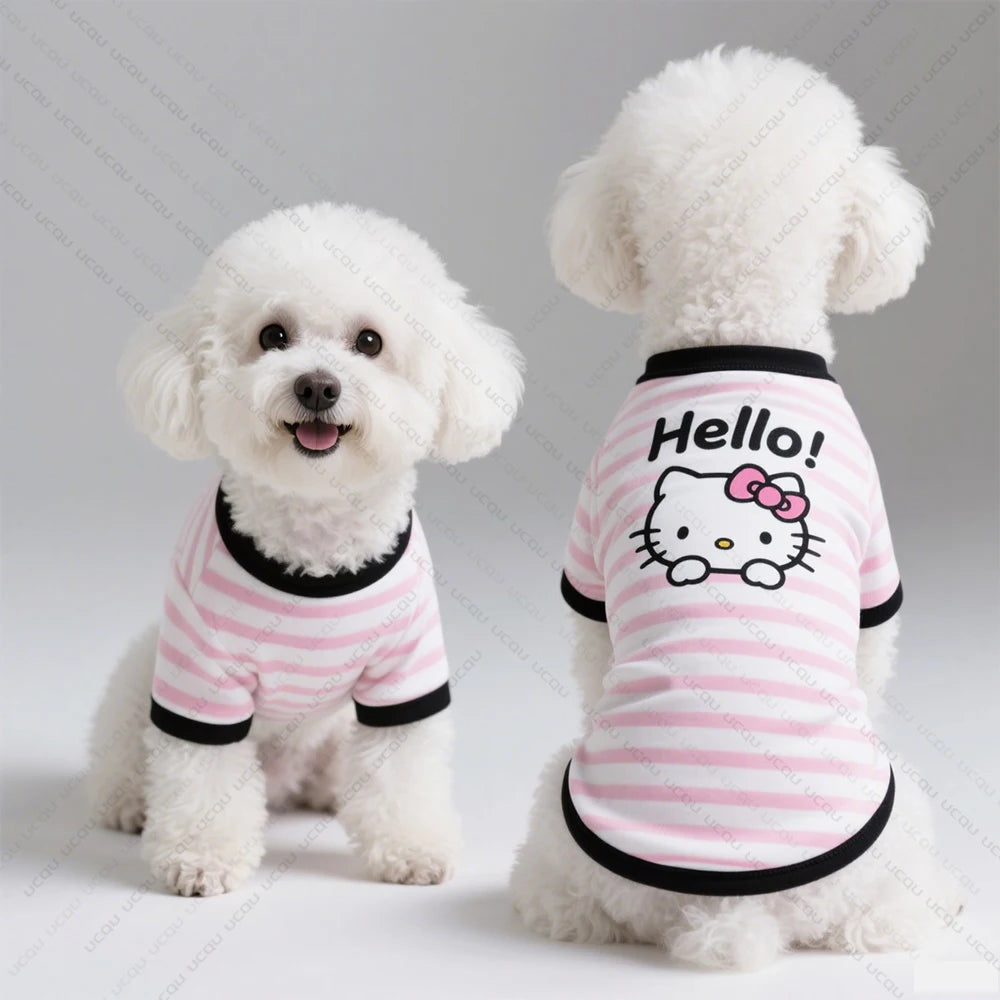 Hello Kitty Dog Summer Set – Breathable vests & tees.