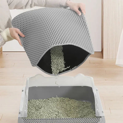 Waterproof Litter Mat – Double-layer trap for clean floors.