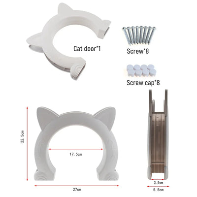 Pet Gate Door – Directional ABS access for cat & dog training.