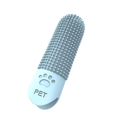 Pet Finger Toothbrush – Silicone tartar remover for cats & dogs.