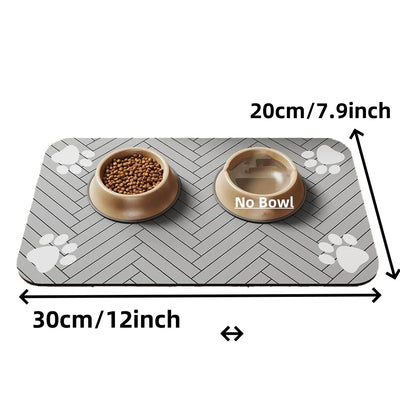 Pet Feeding Mat – Absorbent, waterproof, quick-dry.