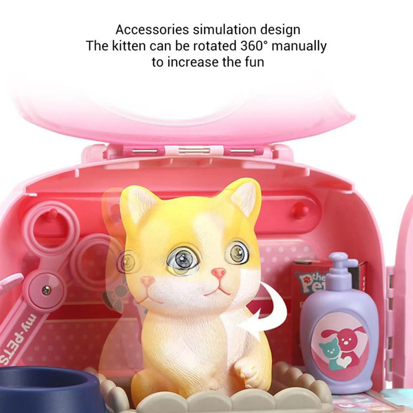 ASDS-Animals Cartoon Pet Toys Realistic Pet Vet Backpack
