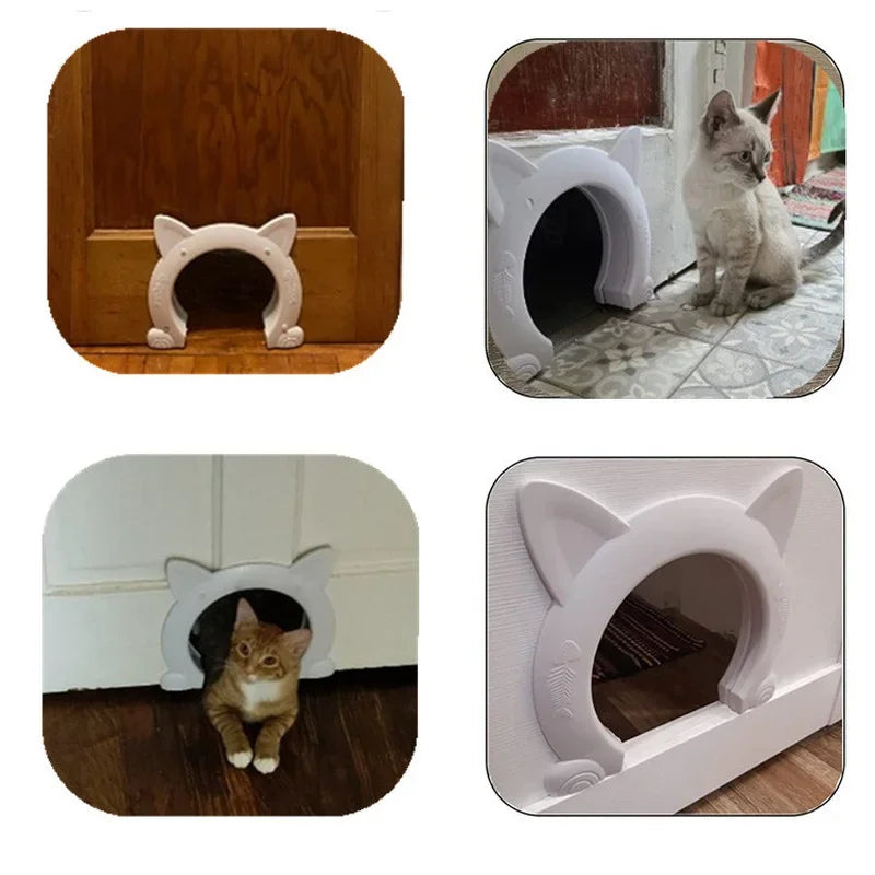 Pet Gate Door – Directional ABS access for cat & dog training.