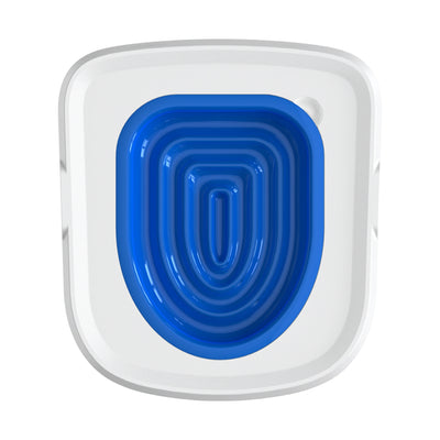 Aviour cat and dog sand tray toilet with a white base and blue inner tray for pet hygiene