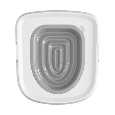 Aviour cat and dog sand tray toilet in white and gray for pet hygiene and comfort