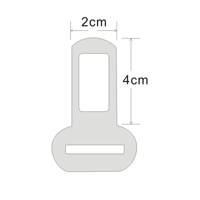 Aviour metal buckle measuring 2cm by 4cm for dog car seat belt for travel
