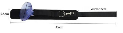 Aviour pet shower restraint collar with suction cup and adjustable Velcro strap 45cm long